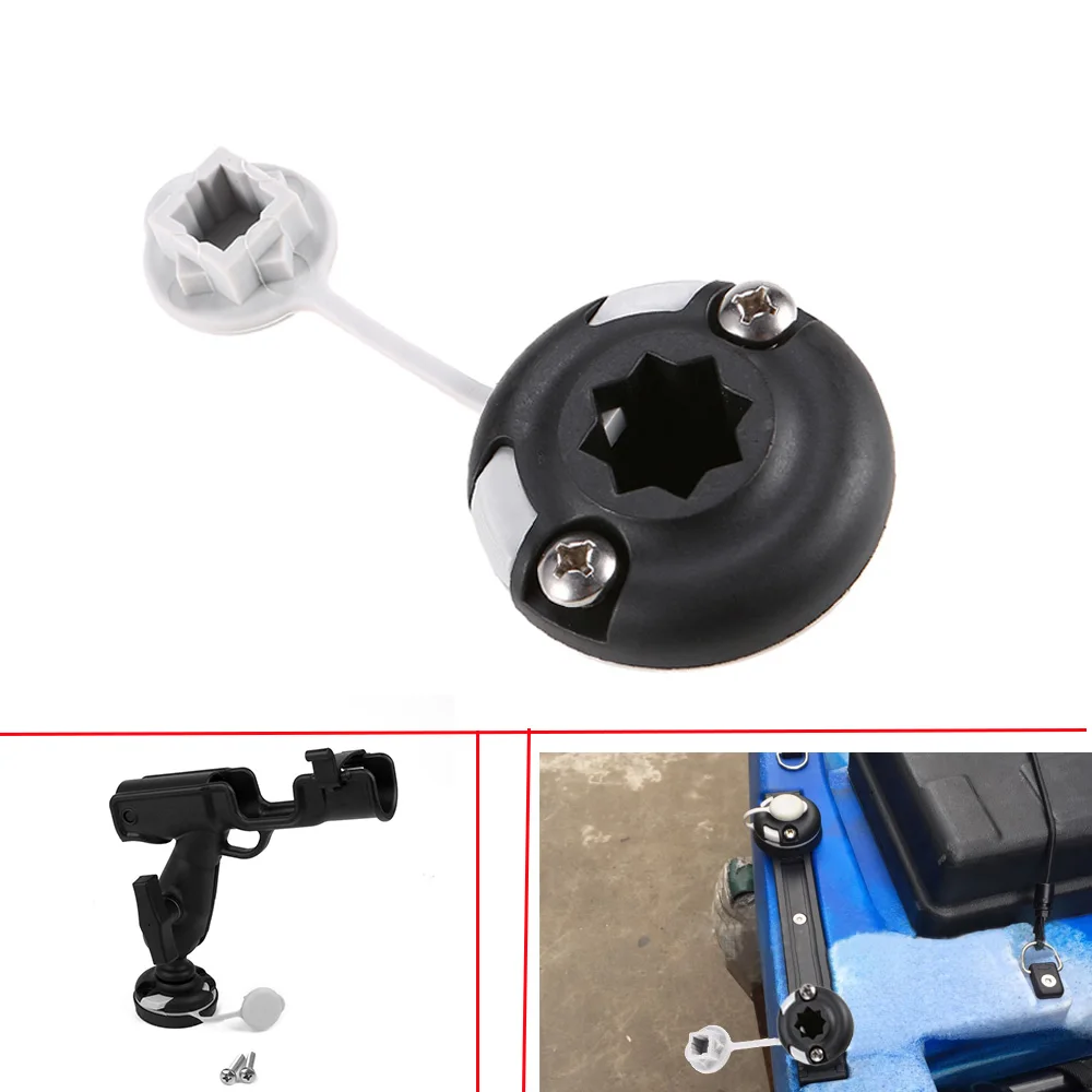 Fishing Kayak Cart - ไนลอนทนทานเรือแคนู Kayak Star Mount ฐานเรือตกปลาทะเล Rod