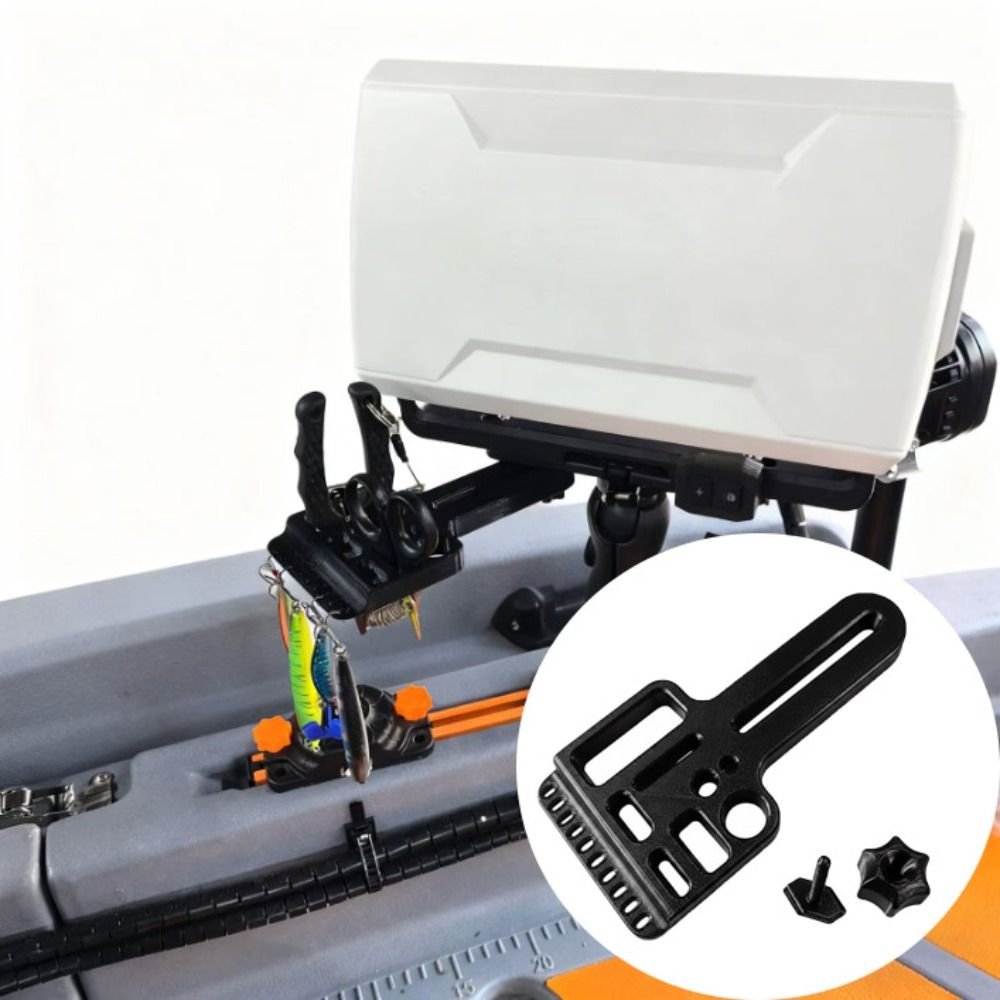 Fishing Kayak Cart - ที่แขวนอุปกรณ์ตกปลาบนเรือคายัคที่แข็งแรง ทนทาน ทำจากสแตนเลส ที่แขวนเครื่องมือบนเรือคายัคแบบพกพา ป้องกันการสั่นสะเทือน อุปกรณ์ตกปลาบนเรือคายัค