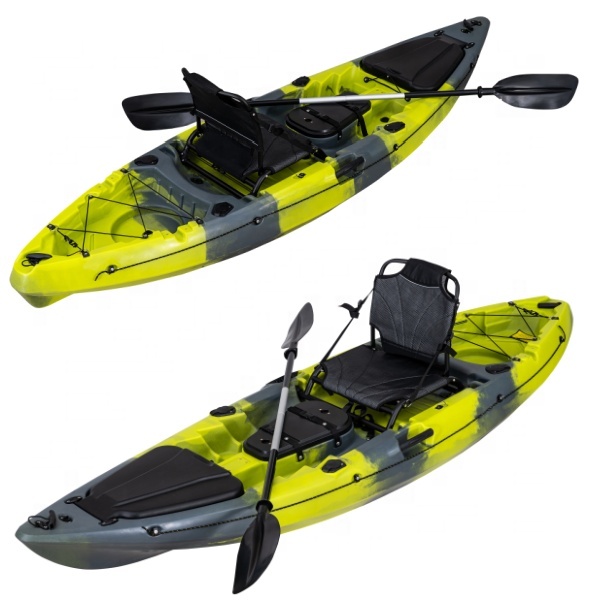 Fishing Kayak Sit On Top - เรือคายัคพลาสติกขนาด 2.9 เมตร สำหรับตกปลา พร้อมอุปกรณ์เสริม สำหรับ