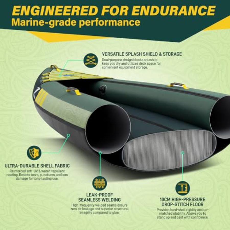 เรือคายัคเป่าลมสำหรับการท่องเท - Fishing Kayak Seat บทวิจารณ์และราคา