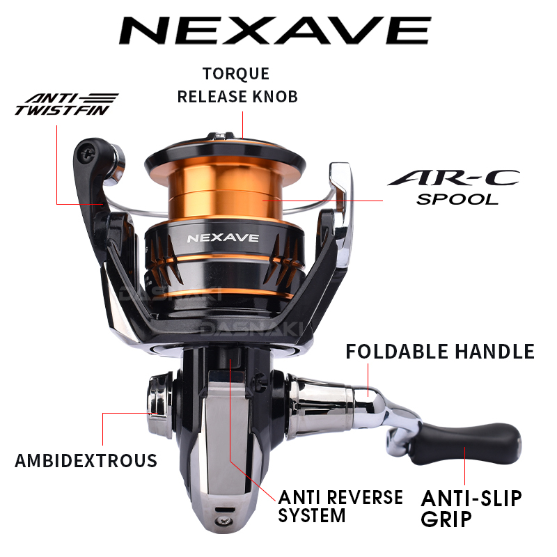 รอกสปินนิ่ง Shimano 2026 NEXAV - Daiwa Reel Fuego บทวิจารณ์และราคา