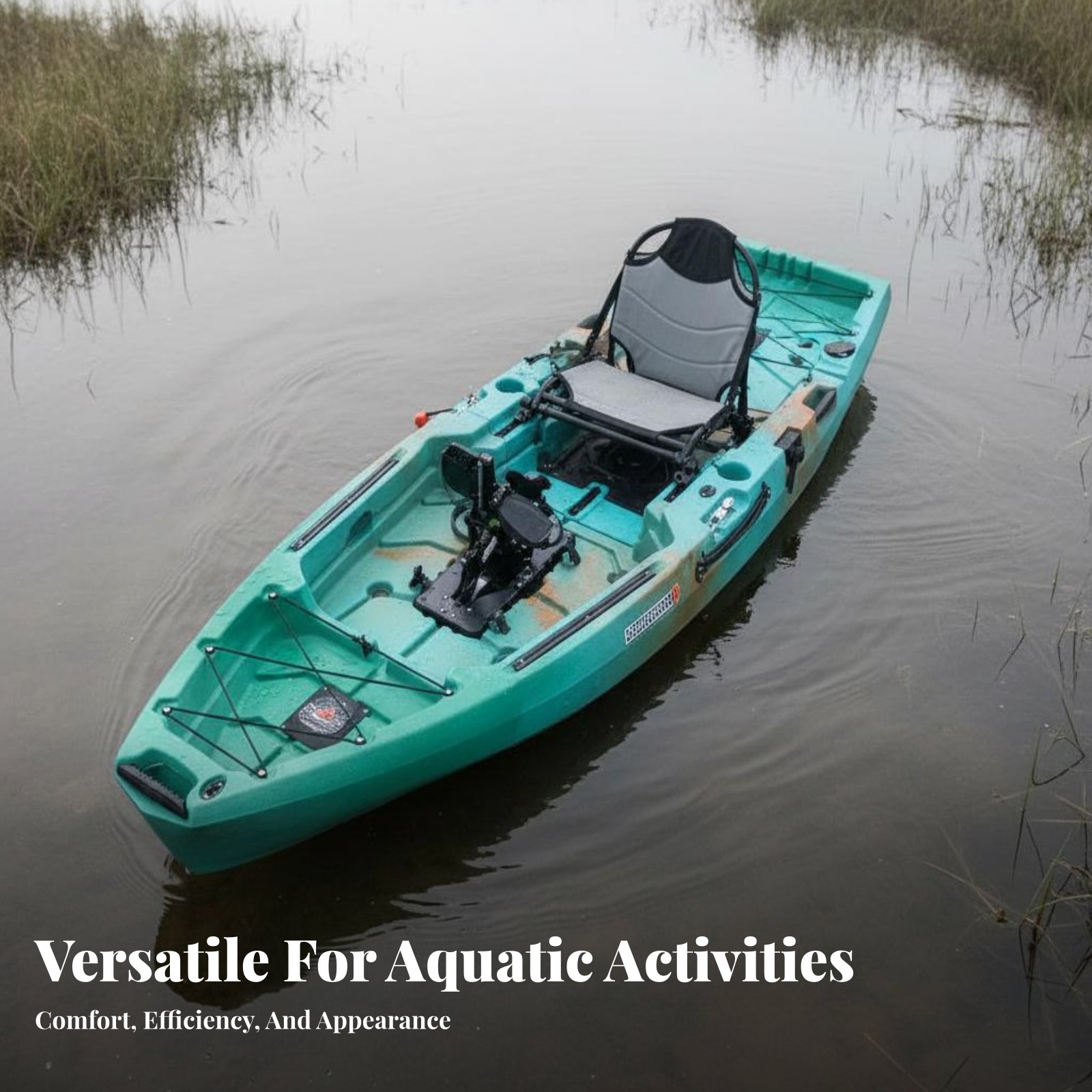 เรือตกปลาแบบขับเคลื่อนด้วยเท้า - Fishing Kayak Sit On Top บทวิจารณ์และราคา