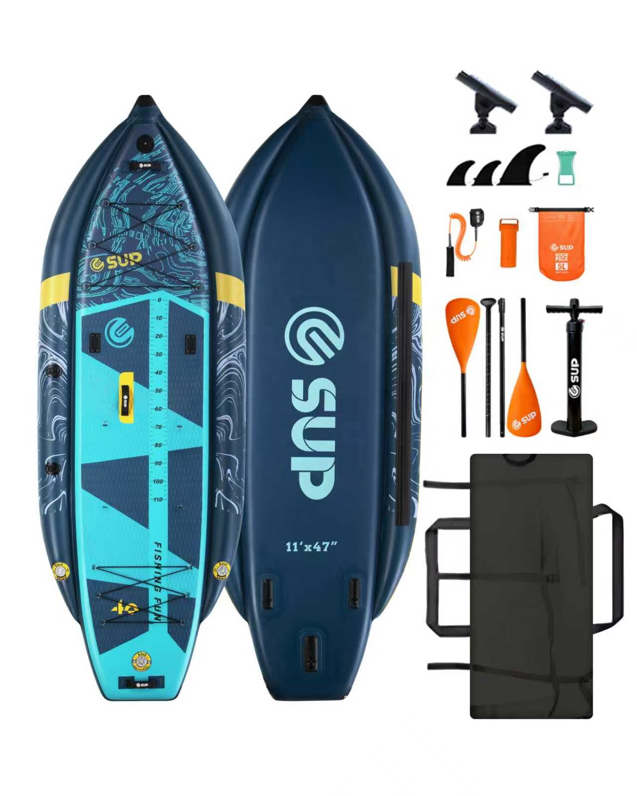 เรือคายัคพองลมสำหรับตกปลา พร้อ - Fishing Kayak Sit On Top บทวิจารณ์และราคา