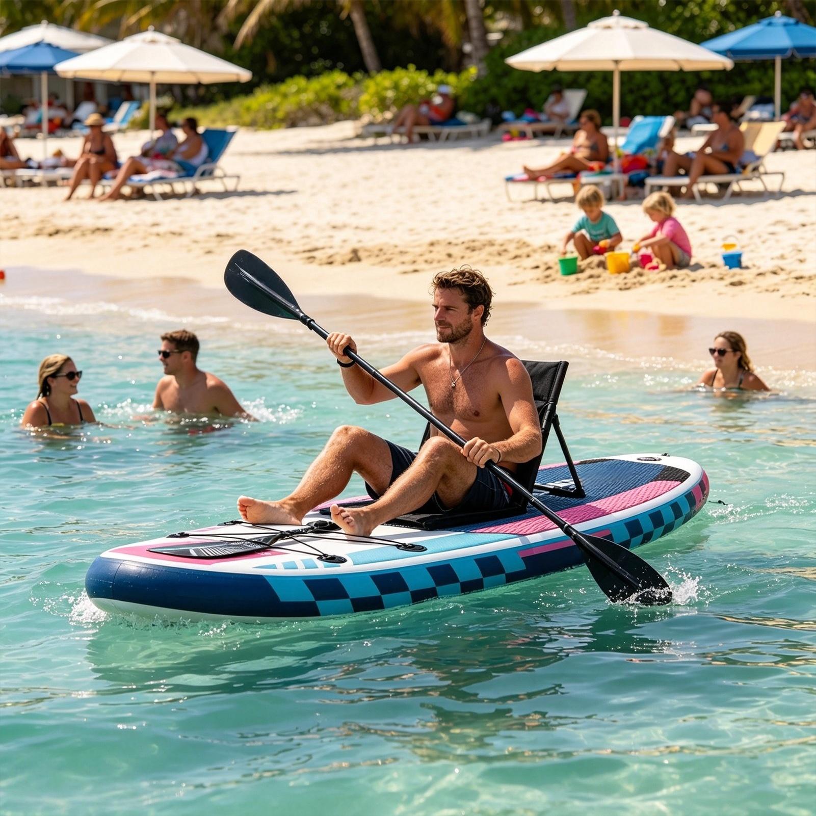 ที่นั่งแพดเดิลบอร์ดแบบพกพา ปรั - Fishing Kayak Paddle บทวิจารณ์และราคา