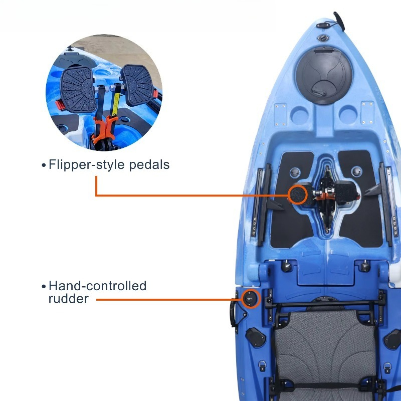 เรือคายัคแบบพับได้สำหรับ 1 คน  - Fishing Kayak Pedal Drive บทวิจารณ์และราคา